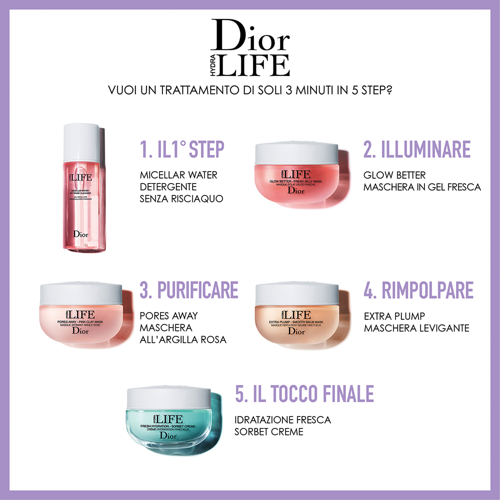 dior hydra life maschera rimpolpante